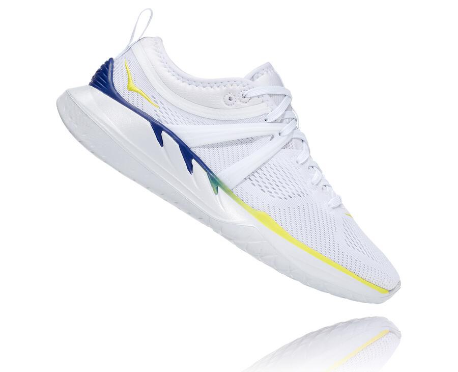 Running Shoes Womens - Hoka One One Tivra - White - ECTVHDB-92